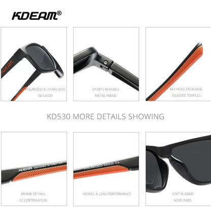 KDEAM™ Polarisierte Sports Sonnenbrille – Hebe deine Sicht auf das nächste Level!